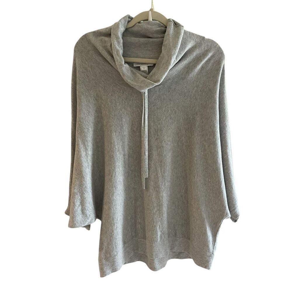 Pure Jill Fray Organic Cotton Cashmere Cowl Neck Top Women’s Medium Athleisure